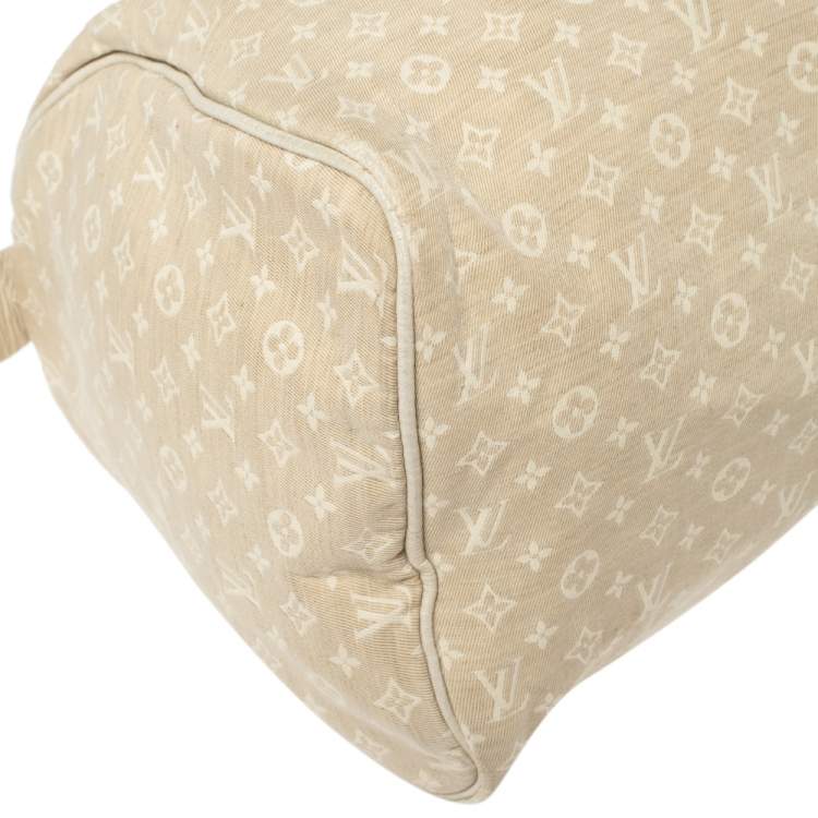 Pre Owned Louis Vuitton Dune Monogram Mini Lin Canvas Speedy 30 Bag