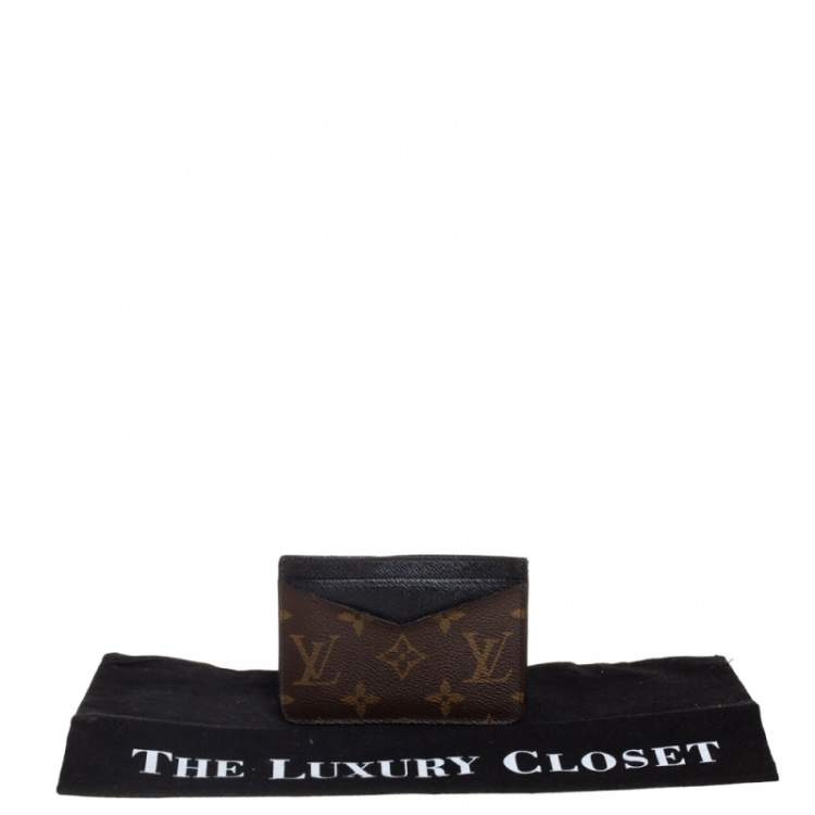 Pre Owned Louis Vuitton Monogram Macassar Canvas Neo Porte Cartes Card Holder