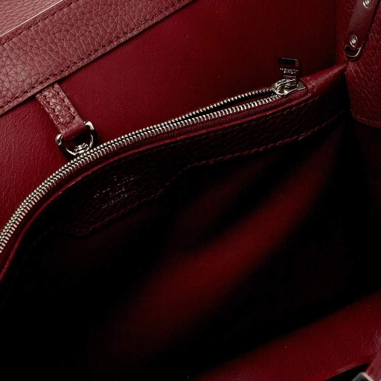 Pre Owned Louis Vuitton Bordeaux Taurillon Leather and Python Capucines MM Bag