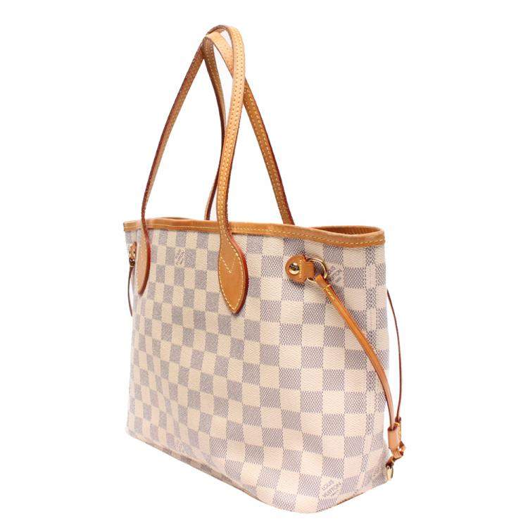 neverfull lv white