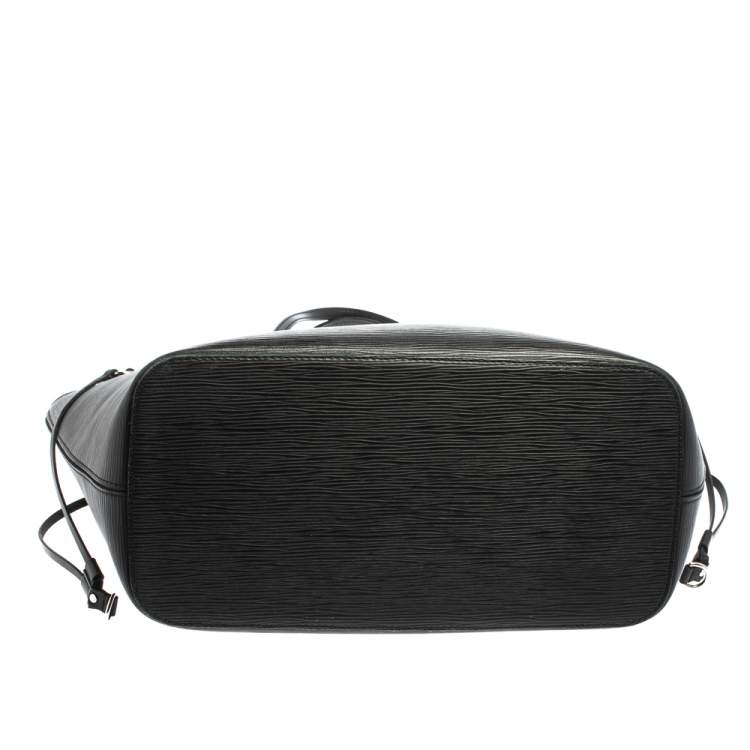 Pre Owned Louis Vuitton Black Epi Leather Neverfull MM Bag