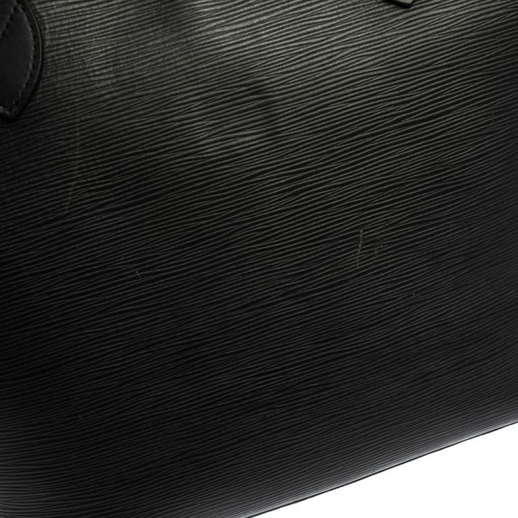 Pre Owned Louis Vuitton Black Epi Leather Neverfull MM Bag