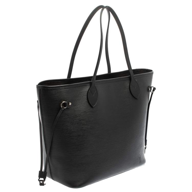 Pre Owned Louis Vuitton Black Epi Leather Neverfull MM Bag
