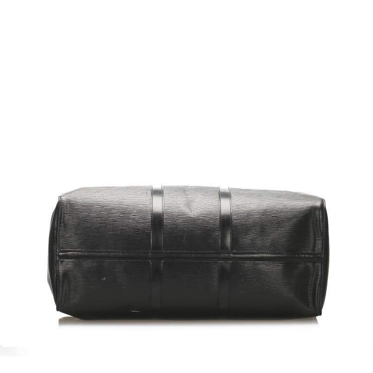Pre Owned Louis Vuitton Black Epi Leather Keepall 50 Bag