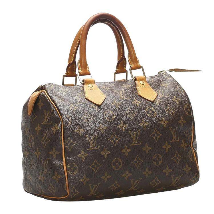 Pre Owned Louis Vuitton Monogram Canvas Speedy 25 Bag