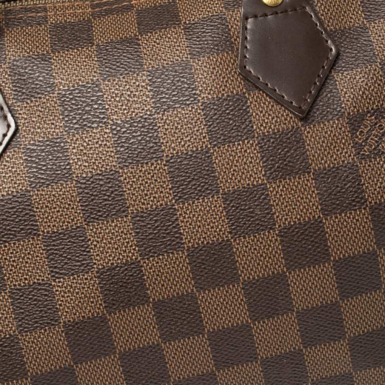 Pre Owned Louis Vuitton Damier Ebene Canvas Speedy 30 Bag