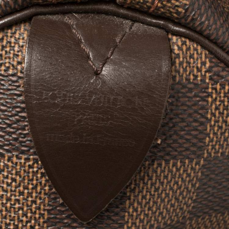 Pre Owned Louis Vuitton Damier Ebene Canvas Speedy 30 Bag