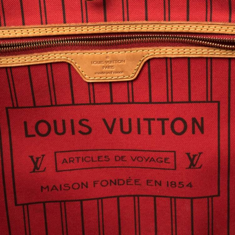 Pre Owned Louis Vuitton Monogram Canvas Neverfull MM Bag