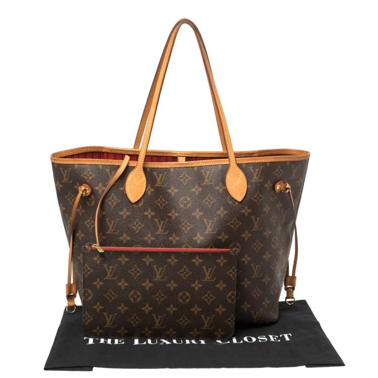 Pre Owned Louis Vuitton Monogram Canvas Neverfull MM Bag