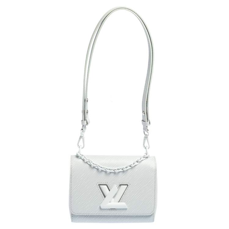 Louis Vuitton White Epi Leather Twist PM Bag