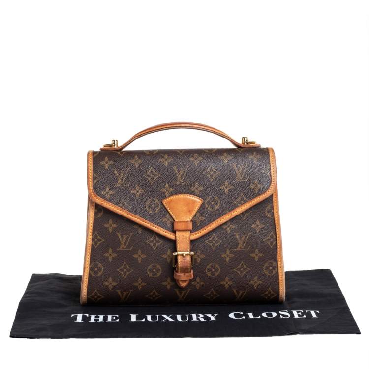 مملوكة مسبقًا Louis Vuitton Brown Monogram Canvas And Leather Bel Air Top Handle Bag