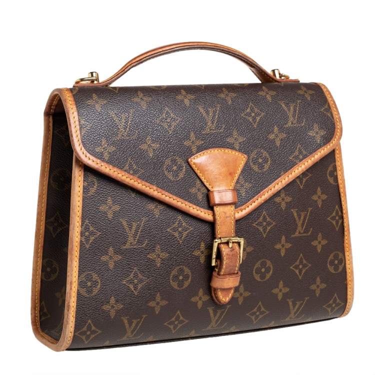 مملوكة مسبقًا Louis Vuitton Brown Monogram Canvas And Leather Bel Air Top Handle Bag