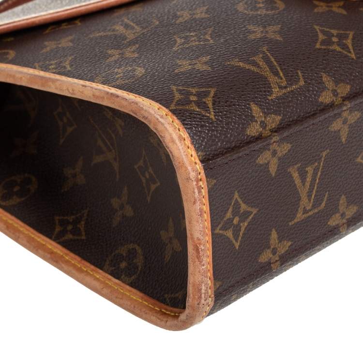 مملوكة مسبقًا Louis Vuitton Brown Monogram Canvas And Leather Bel Air Top Handle Bag