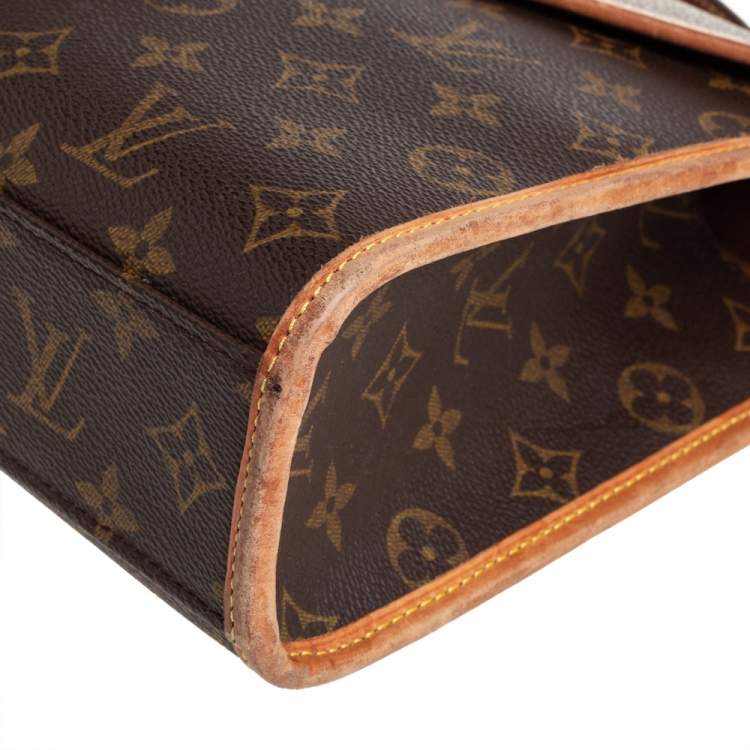 مملوكة مسبقًا Louis Vuitton Brown Monogram Canvas And Leather Bel Air Top Handle Bag