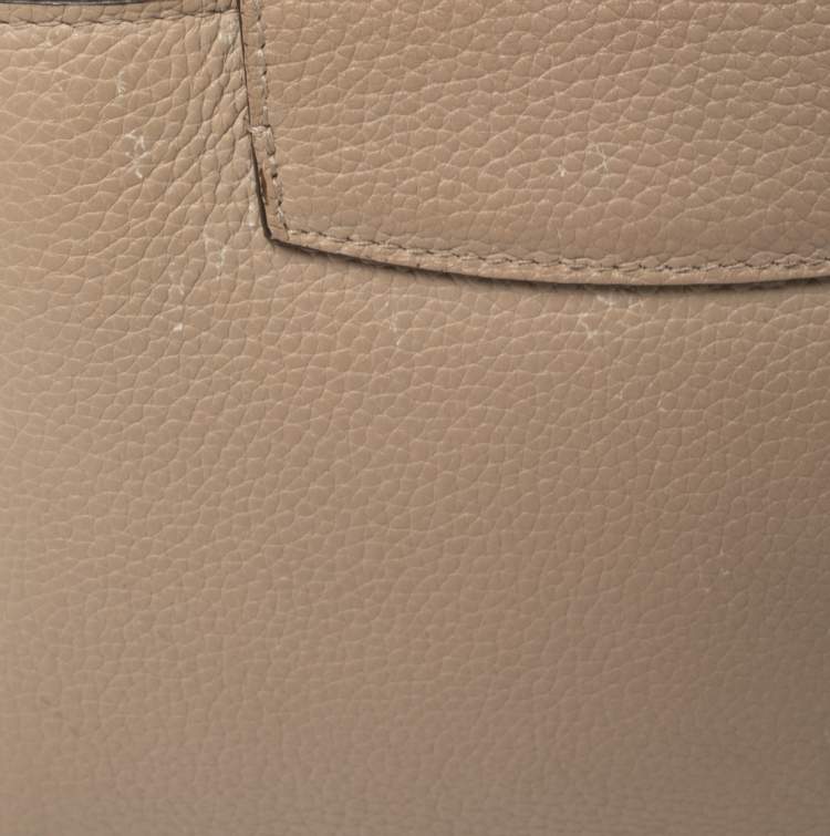 Pre Owned Louis Vuitton Galet Taurillon Leather Capucines BB Bag