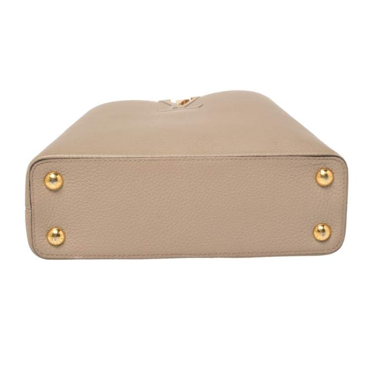 Pre Owned Louis Vuitton Galet Taurillon Leather Capucines BB Bag