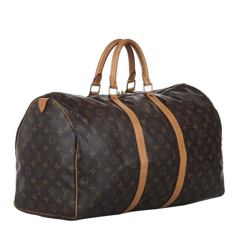 Pre Owned Louis Vuitton Monogram Canvas Keepall 50 Bag