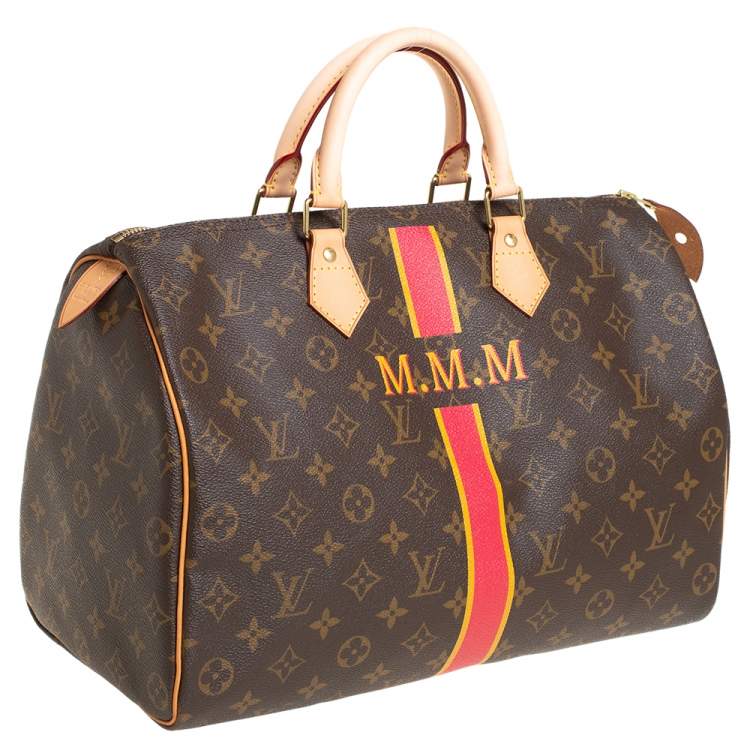 Pre Owned Louis Vuitton Monogram Canvas My LV Heritage Speedy 35 Bag