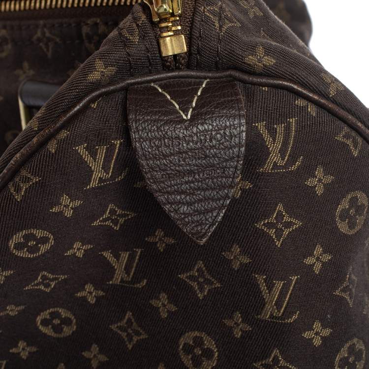مملوكة مسبقًا Louis Vuitton Fusain Monogram Canvas Mini Lin Speedy 30 Bag