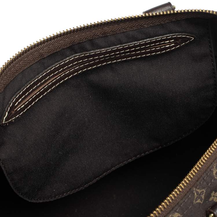 مملوكة مسبقًا Louis Vuitton Fusain Monogram Canvas Mini Lin Speedy 30 Bag