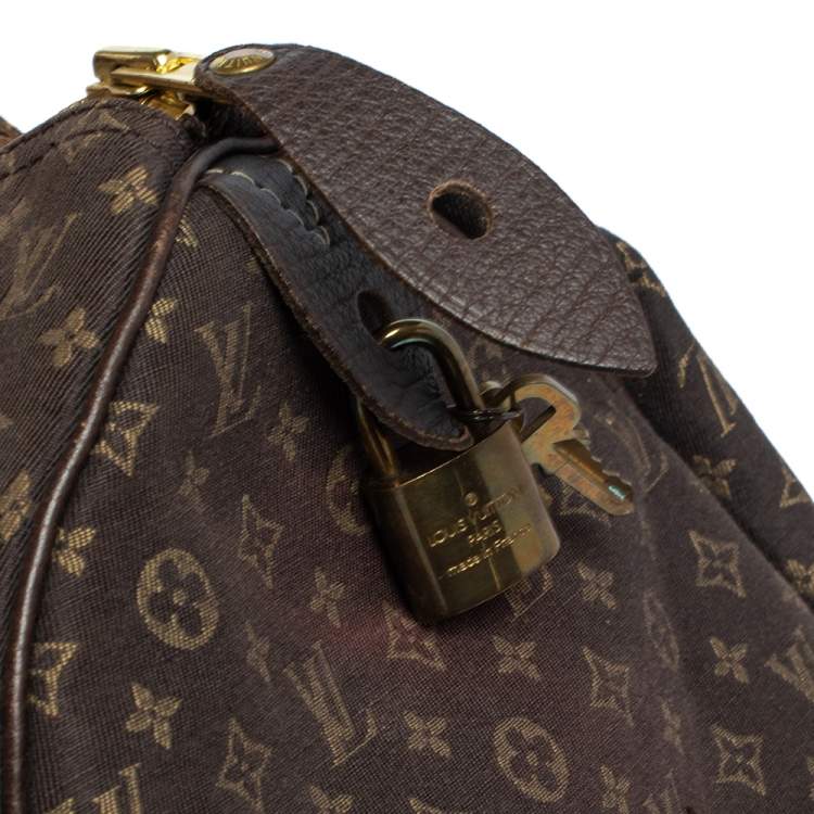 مملوكة مسبقًا Louis Vuitton Fusain Monogram Canvas Mini Lin Speedy 30 Bag