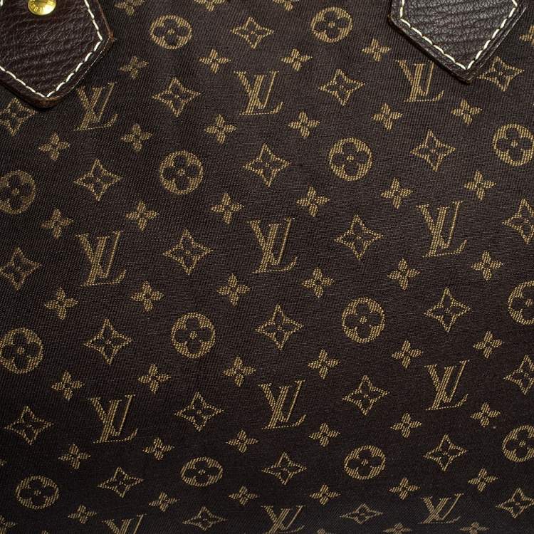 مملوكة مسبقًا Louis Vuitton Fusain Monogram Canvas Mini Lin Speedy 30 Bag