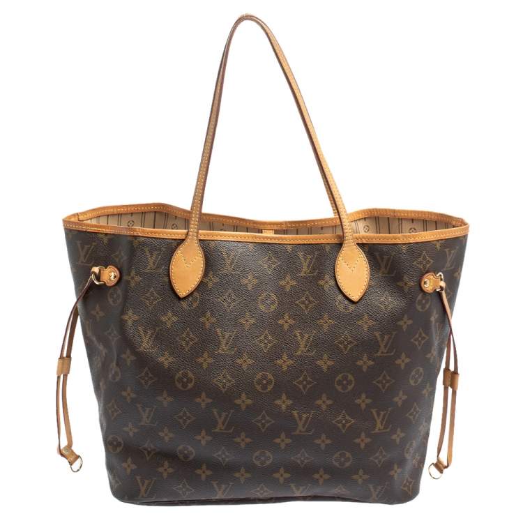 Pre Owned Louis Vuitton Monogram Canvas Neverfull MM Bag