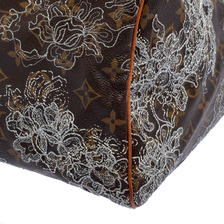 مملوكة مسبقًا Louis Vuitton Monogram Canvas Limited Edition Dentelle Speedy 30 Bag