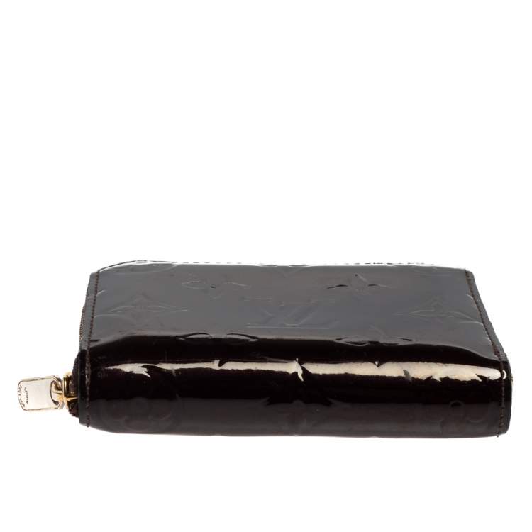 Pre Owned Louis Vuitton Amarante Monogram Vernis Zippy Coin Purse