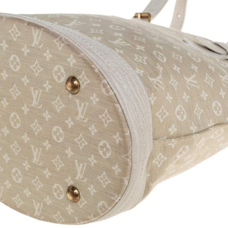 Pre Owned Louis Vuitton Dune Monogram Mini Lin Canvas Bucket PM Bag