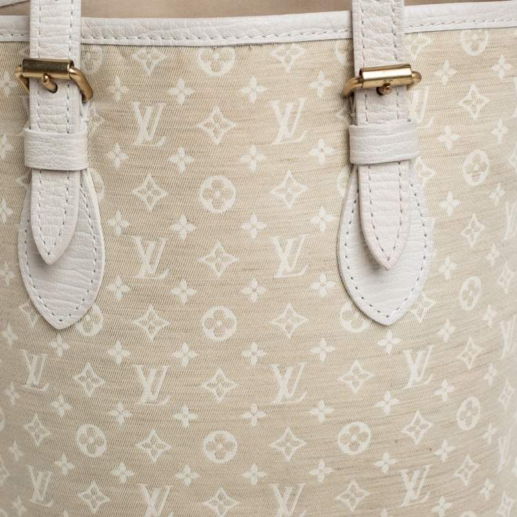 Pre Owned Louis Vuitton Dune Monogram Mini Lin Canvas Bucket PM Bag