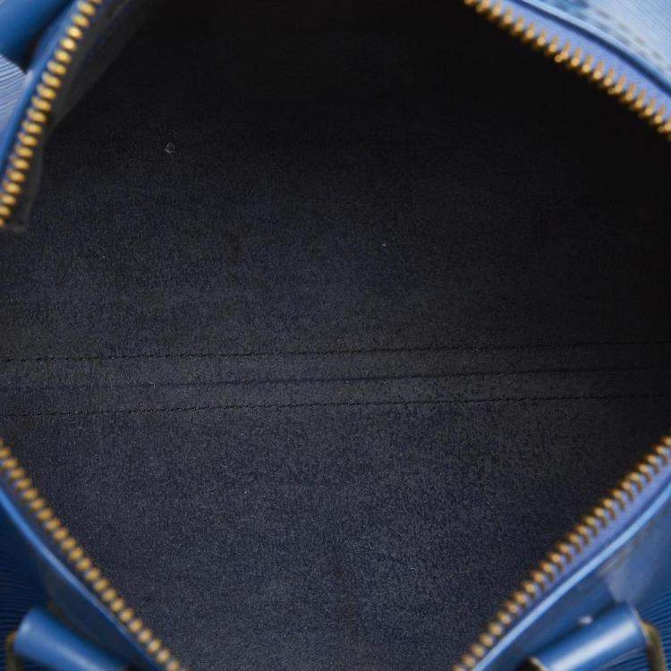 مملوكة مسبقًا Louis Vuitton Blue Epi Leather Speedy 25 Bag