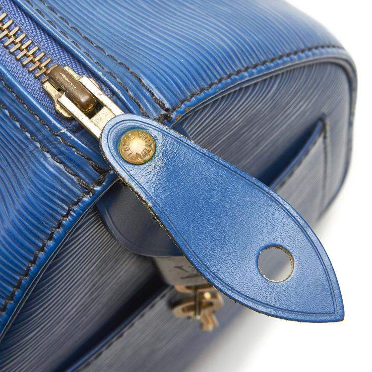 مملوكة مسبقًا Louis Vuitton Blue Epi Leather Speedy 25 Bag