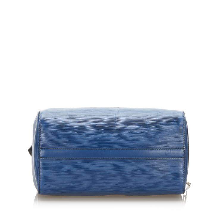 مملوكة مسبقًا Louis Vuitton Blue Epi Leather Speedy 25 Bag