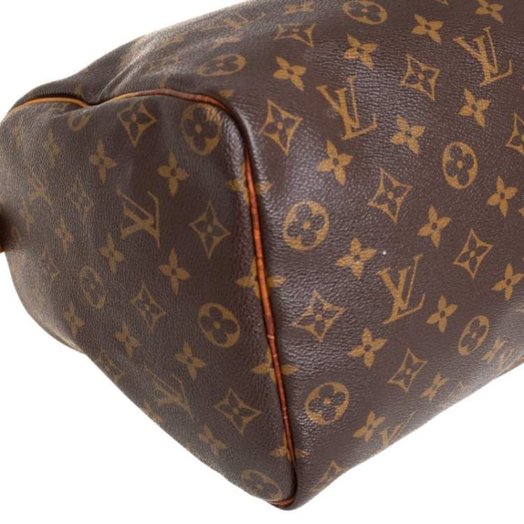 Pre Owned Louis Vuitton Monogram Canvas Speedy 35 Bag