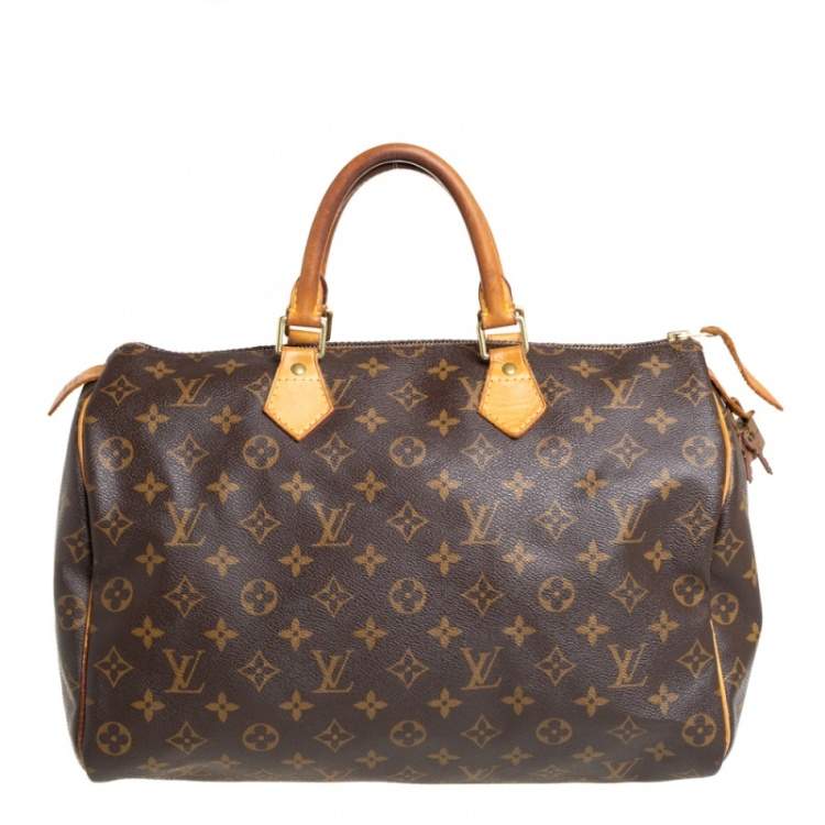 Pre Owned Louis Vuitton Monogram Canvas Speedy 35 Bag
