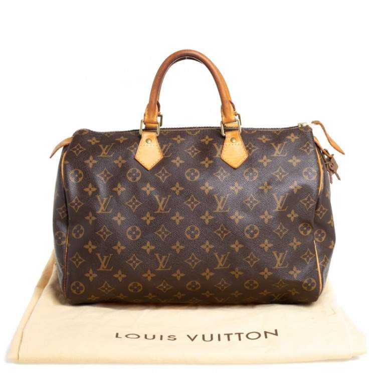 Pre Owned Louis Vuitton Monogram Canvas Speedy 35 Bag