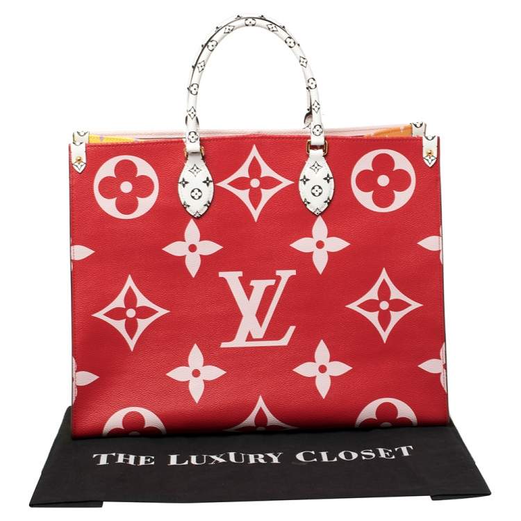 Pre Owned Louis Vuitton Multicolor Monogram Giant Canvas Onthego GM Bag