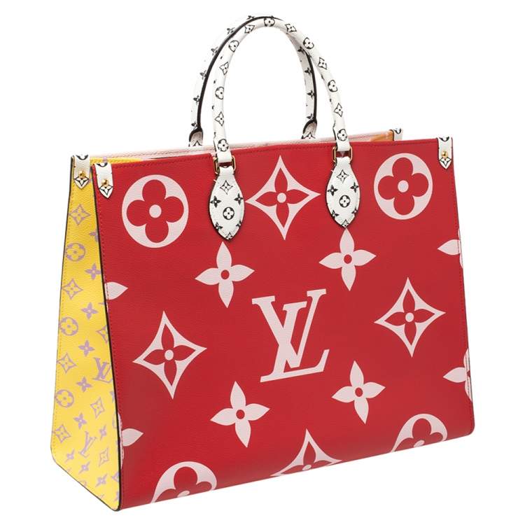 Pre Owned Louis Vuitton Multicolor Monogram Giant Canvas Onthego GM Bag