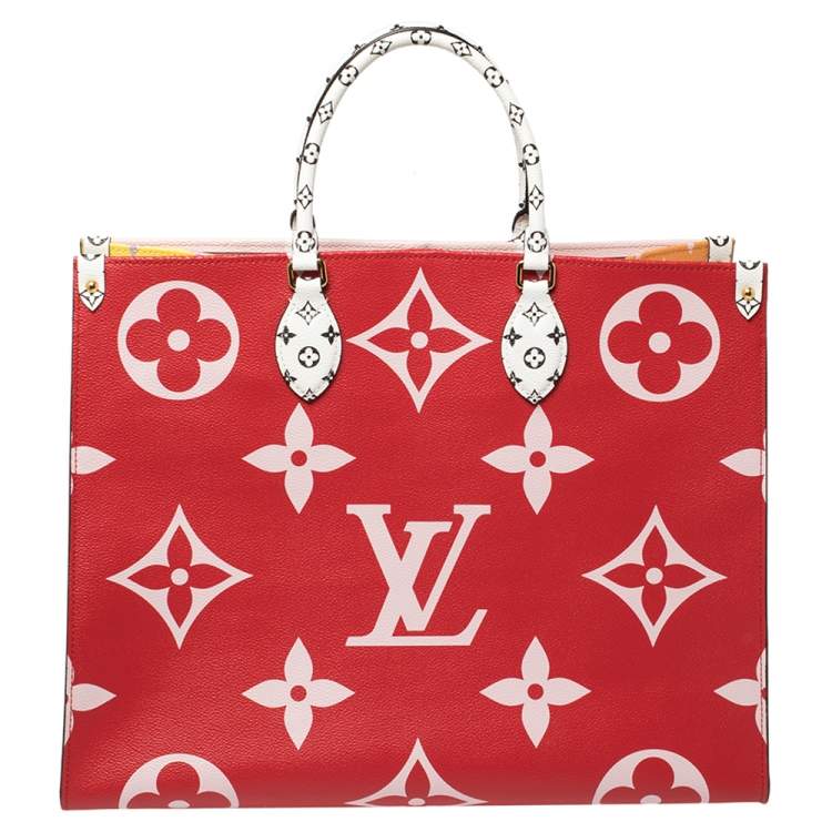 Pre Owned Louis Vuitton Multicolor Monogram Giant Canvas Onthego GM Bag