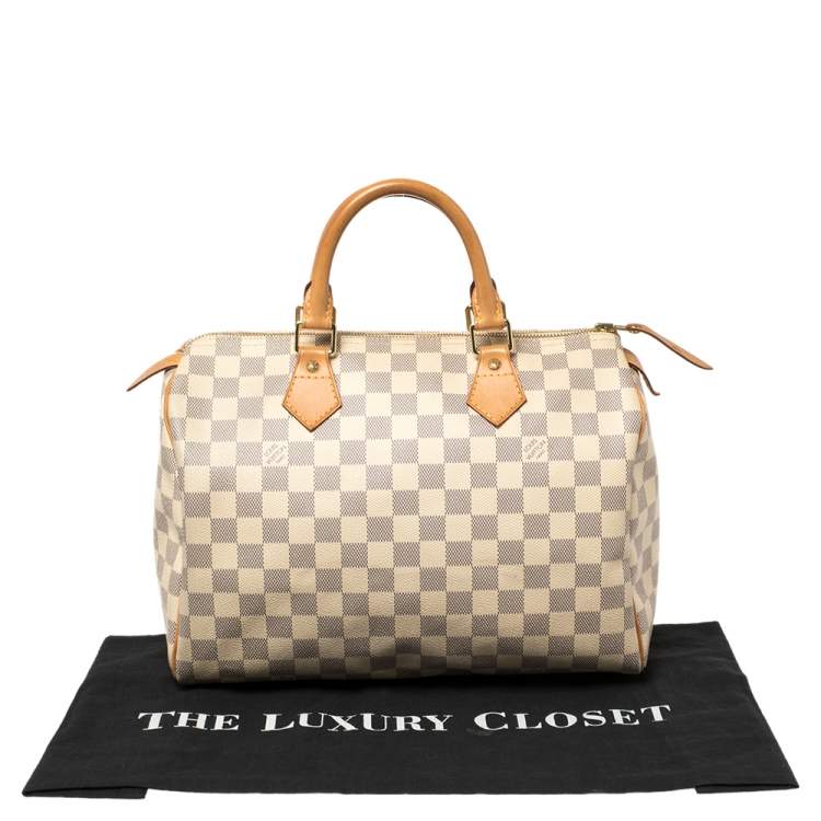 مملوكة مسبقًا Louis Vuitton Damier Azur Canvas Speedy 30 Bag