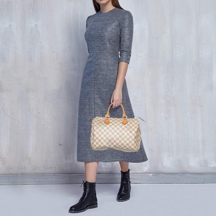 مملوكة مسبقًا Louis Vuitton Damier Azur Canvas Speedy 30 Bag