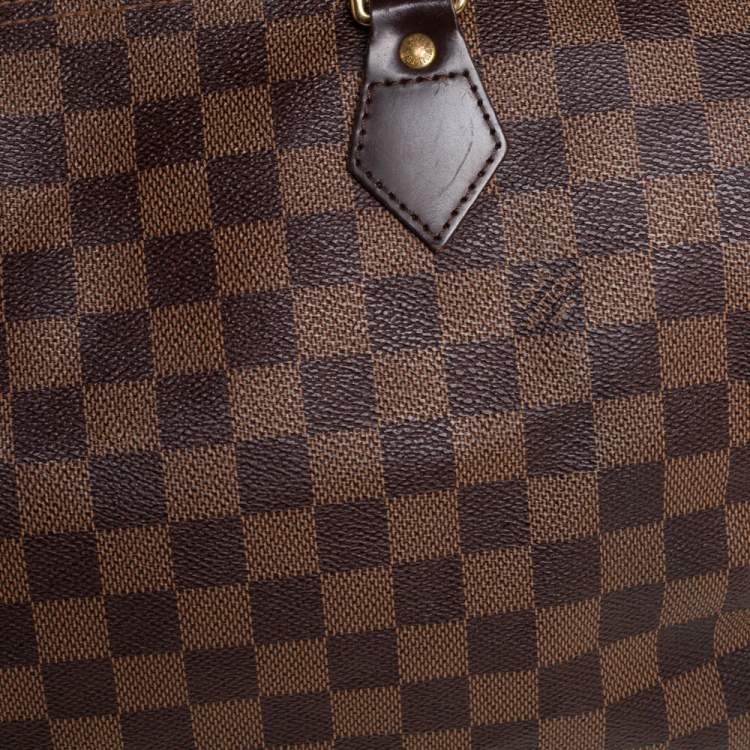 Pre Owned Louis Vuitton Damier Ebene Canvas Speedy 30 Bag