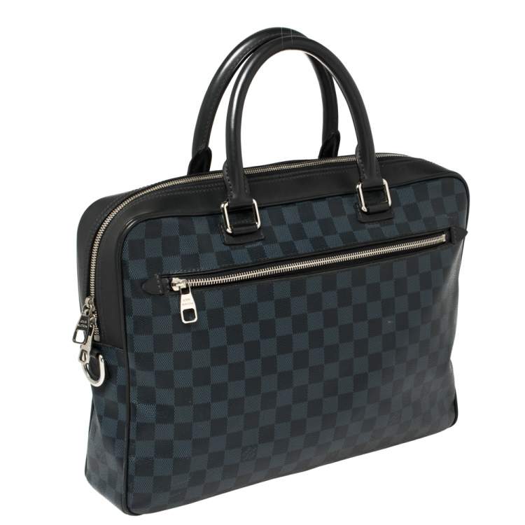 Pre Owned Louis Vuitton Damier Graphite Canvas Steeve Briefcase Bag