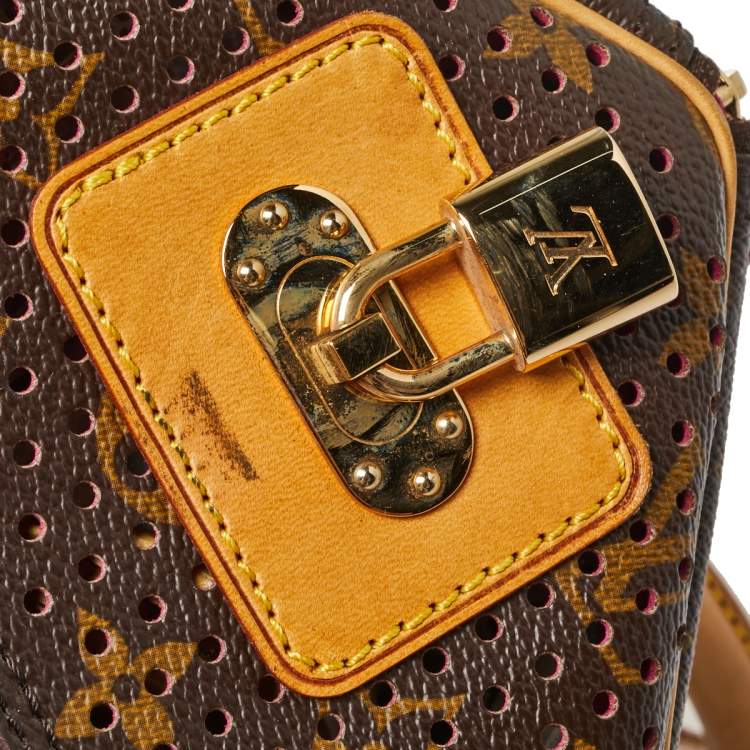 Pre Owned Louis Vuitton Monogram Perforated Canvas Limited Edition Speedy 30 Bag