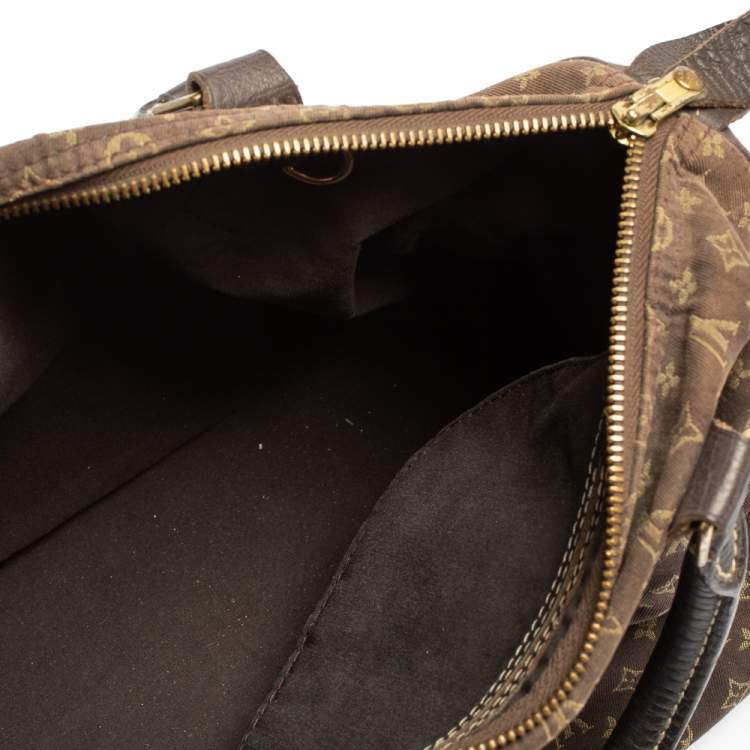 Pre Owned Louis Vuitton Fusain Monogram Mini Lin Canvas Speedy 30 Bag