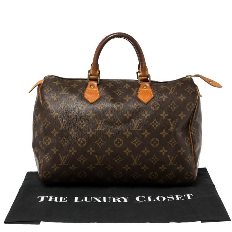 مملوكة مسبقًا Louis Vuitton Monogram Canvas Speedy 35 Bag