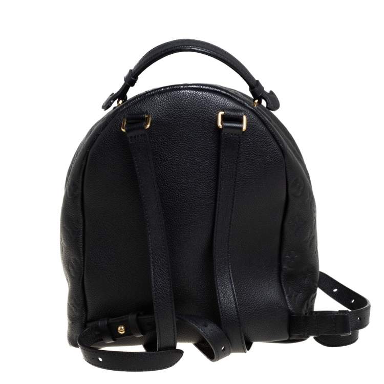 Pre Owned Louis Vuitton Black Empreinte Leather Sorbonne Backpack