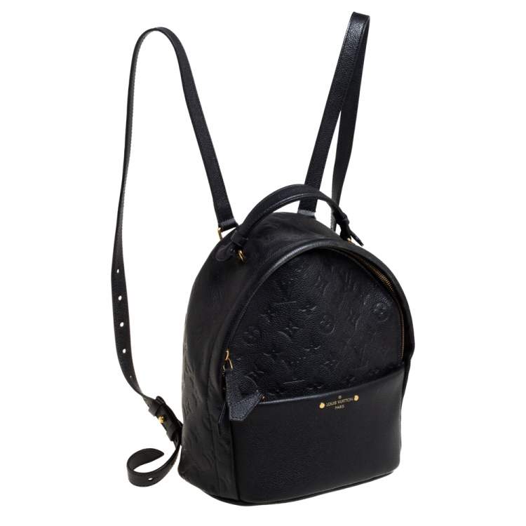 Pre Owned Louis Vuitton Black Empreinte Leather Sorbonne Backpack