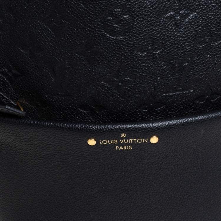 Pre Owned Louis Vuitton Black Empreinte Leather Sorbonne Backpack